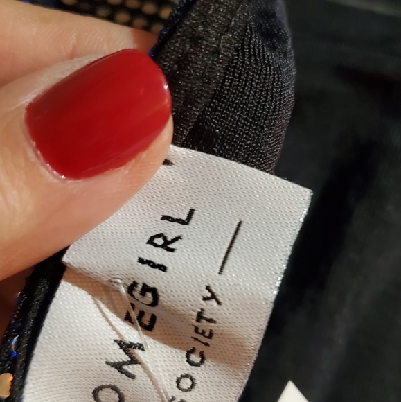 New Years Holiday Shiny Dress Size Medium Homegirl Society - Picture 4 of 5